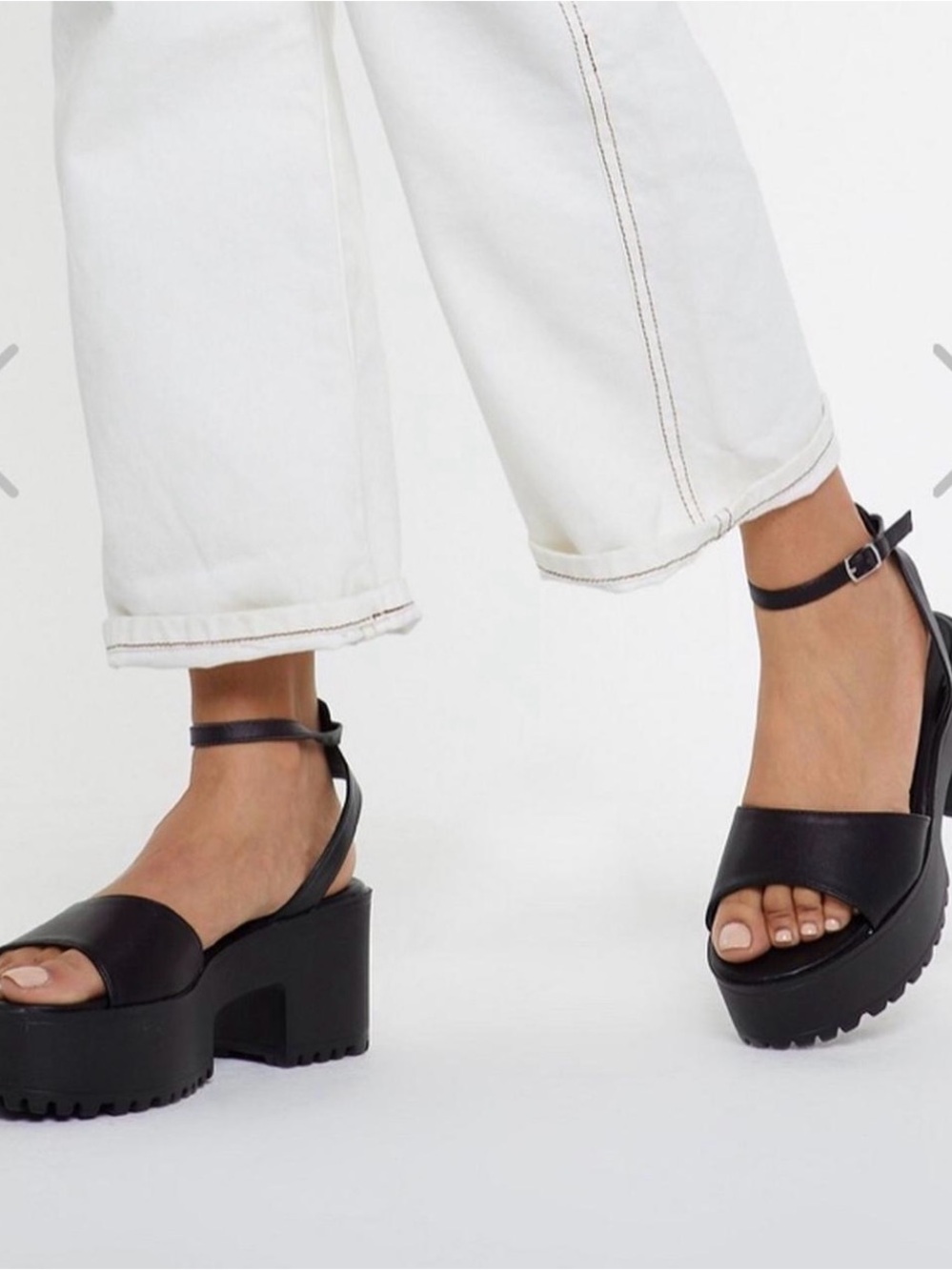 ISO (don't buy) chunky platform heels sandals